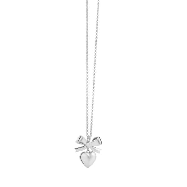 Karen Walker silver Superlove Bow necklace with 55cm chain