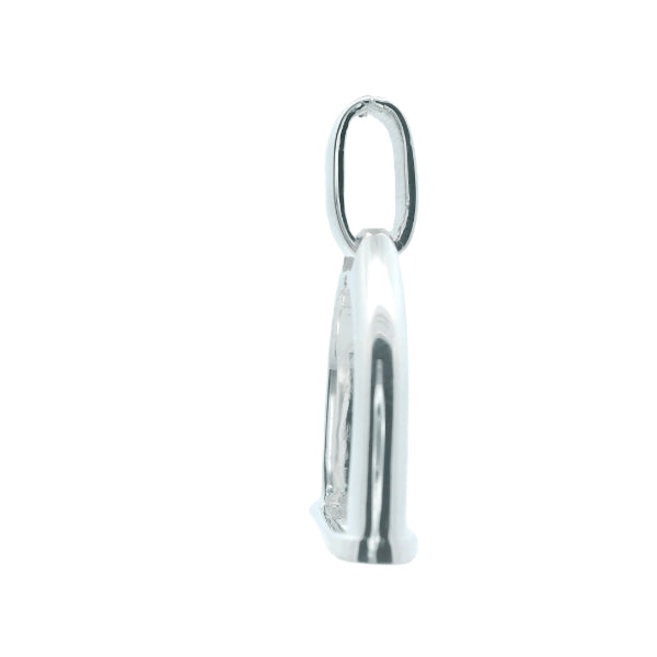 Stirrup pendant in sterling silver