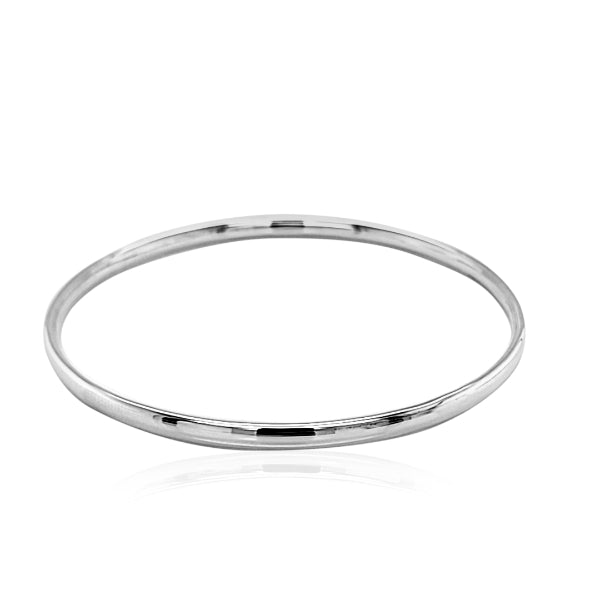 Golf bangle in sterling silver - 3.5mm wide