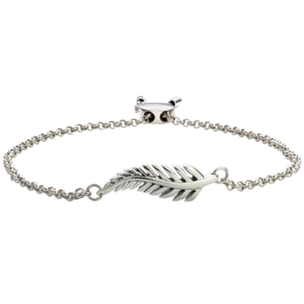 Evolve forever fern bracelet in sterling silver