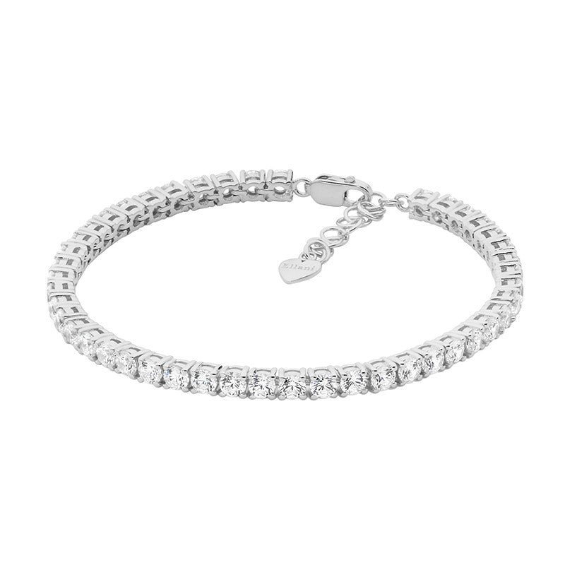 Ellani cz tennis bracelet in sterling silver - 18cm