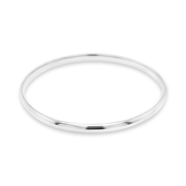 Golf bangle in sterling silver - childs size 4mm