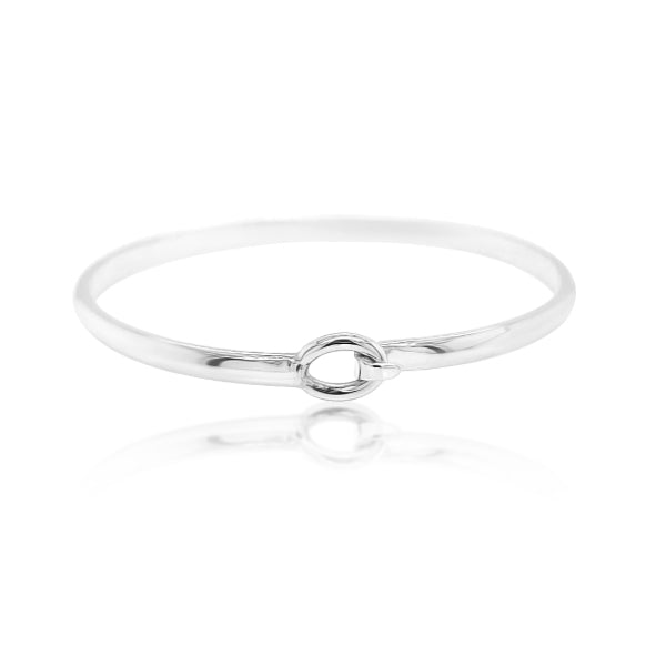 Surf bangle in sterling silver - 4mm wide