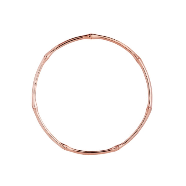 Najo - bamboo bangle in rose gold plated sterling silver