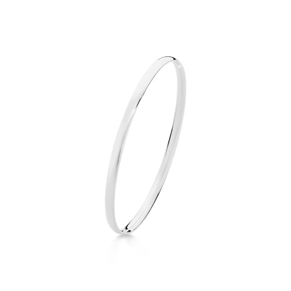 Comfort golf bangle in sterling silver - 4mm