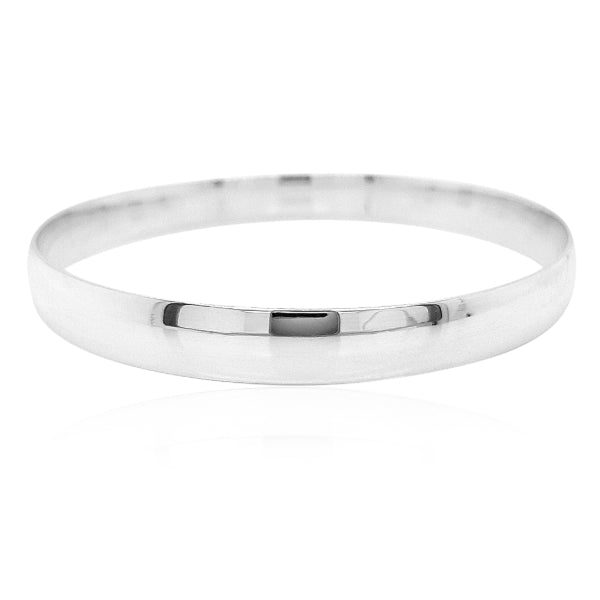 Golf bangle in sterling silver - 8mm wide