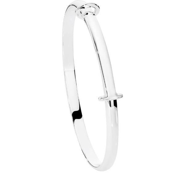 Baby's expanding bangle in sterling silver - 3mm wide