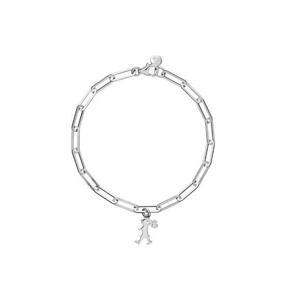 Karen Walker Adventure bracelet with Runaway Girl Charm - Silver