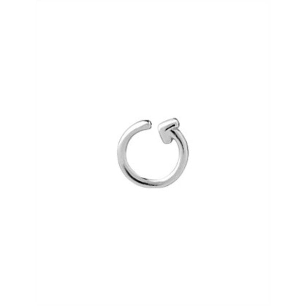 Karen Walker single stud earring in sterling silver - letter - O