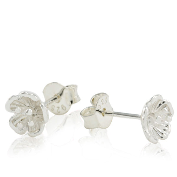 Evolve buttercup stud earrings in sterling silver