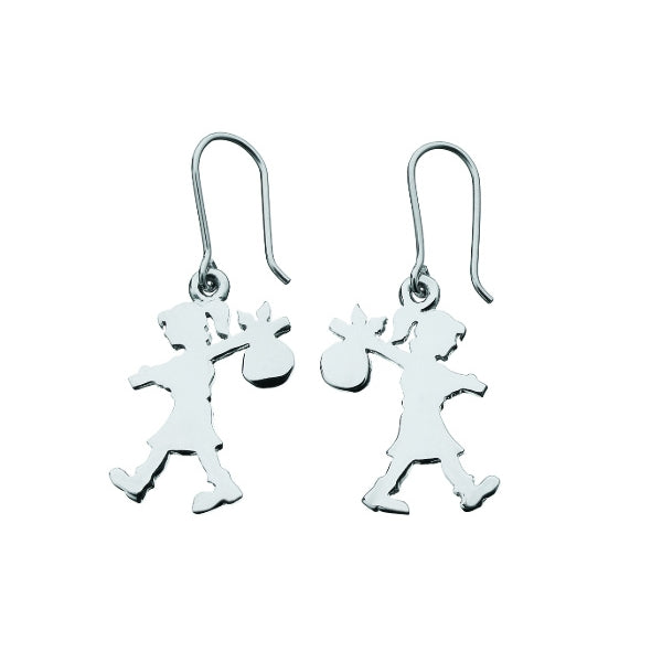 Karen Walker runaway girl hook earrings in sterling silver