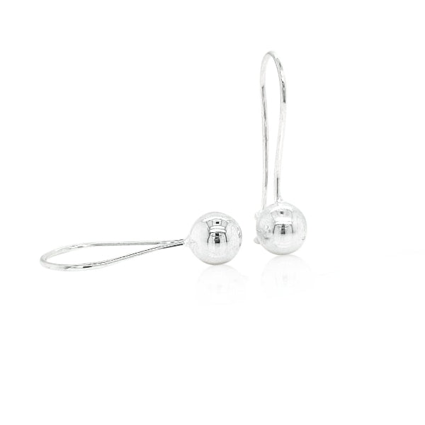 Euroball earrings in sterling silver - 8mm