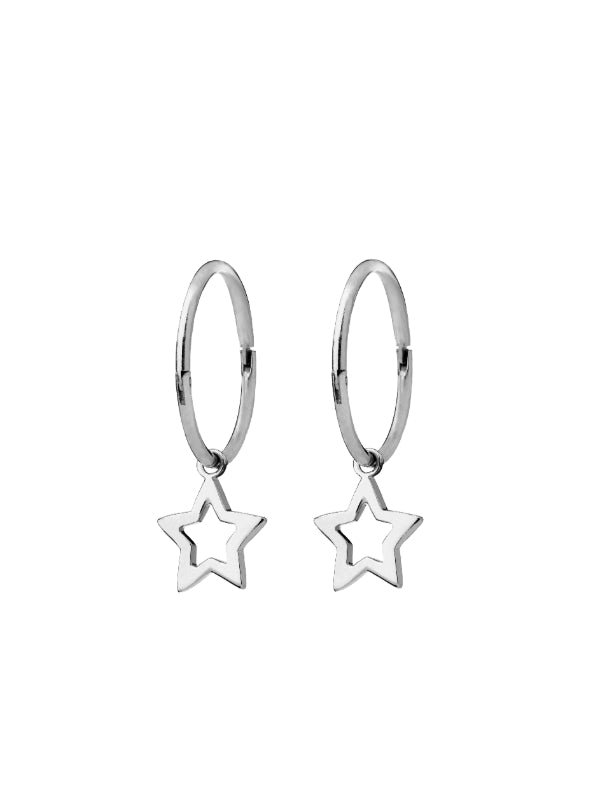 Karen Walker star sleeper earrings in sterling silver
