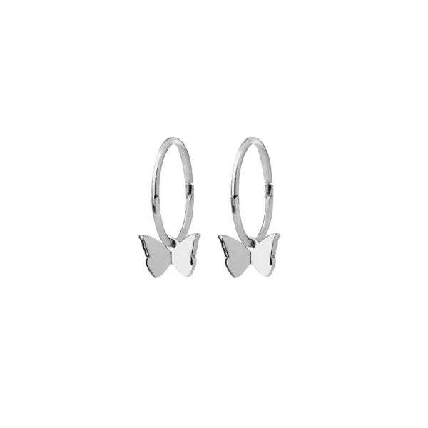 Karen Walker butterfly sleeper earrings in sterling silver