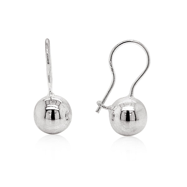 Euroball earrings in sterling silver - 10mm
