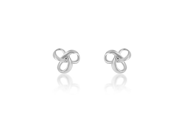 Silver Knot stud earrings