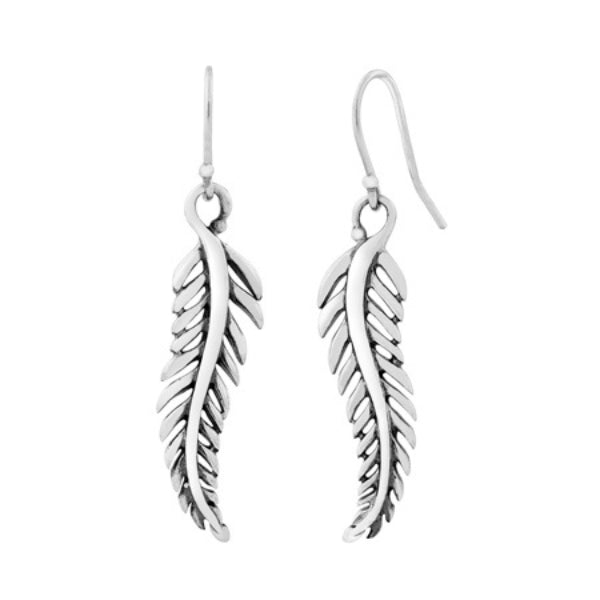 Evolve forever fern drop earrings in sterling silver