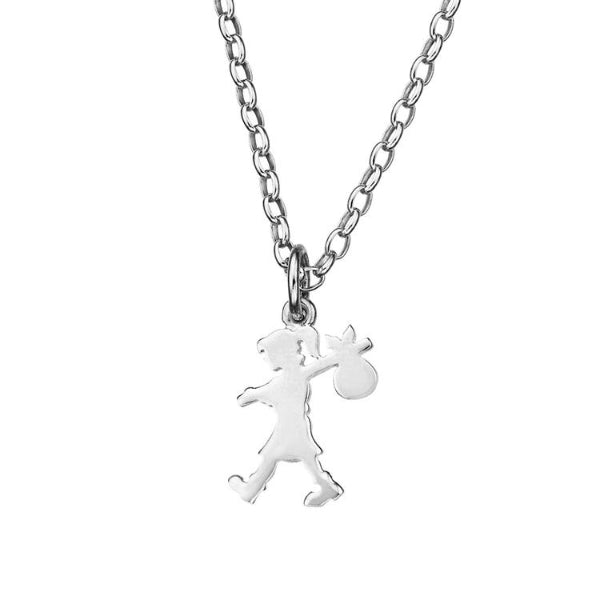 Karen Walker runaway girl necklace in sterling silver - 45cm