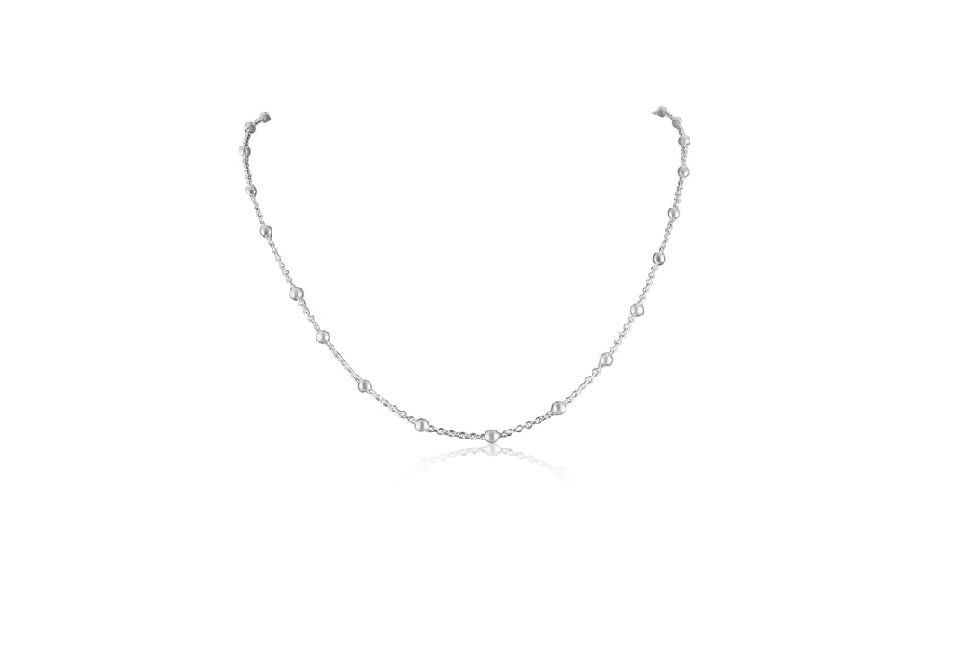 Sterling silver Cable and 3mm Ball chain