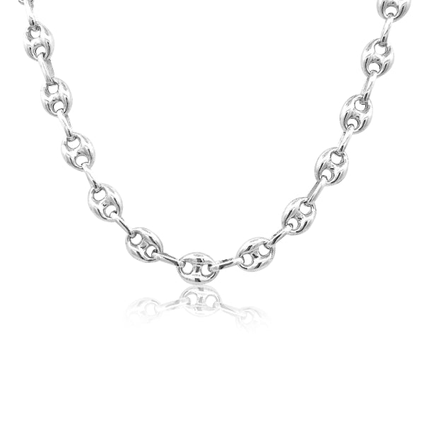 Marina link chain in sterling silver - 50cm