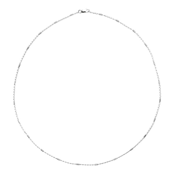 Najo rod & link chain in sterling silver - 45cm