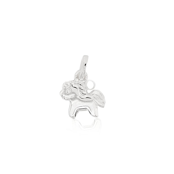 Pony charm in sterling silver