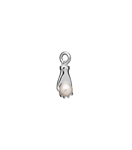 Karen Walker mini wisdom hand charm in sterling silver