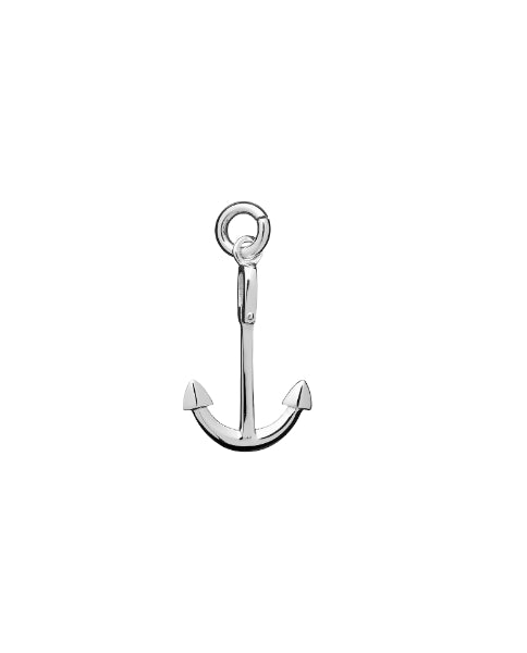 Karen Walker mini anchor charm in sterling silver
