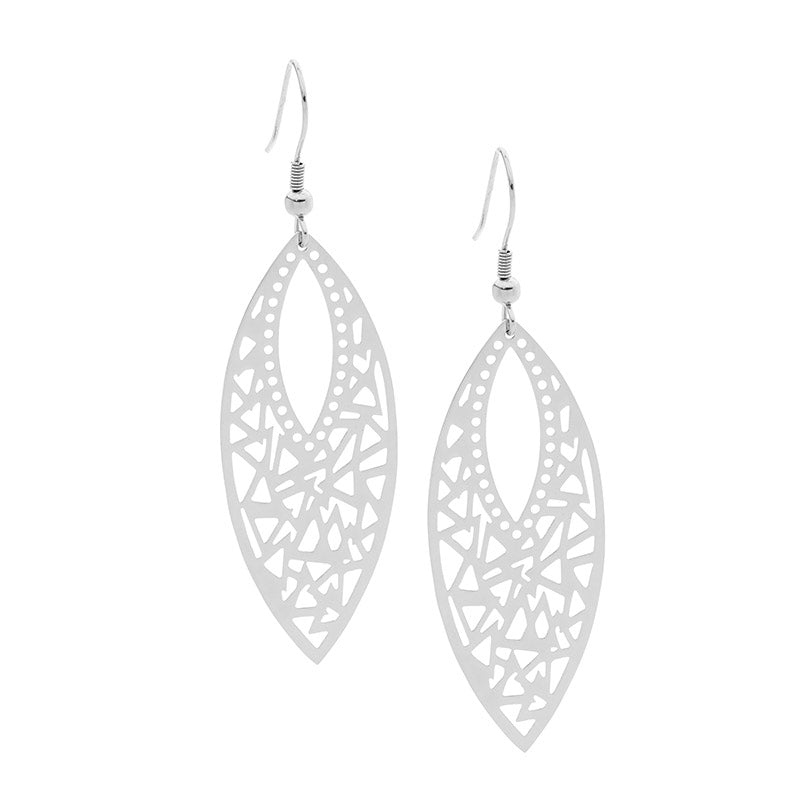 Ellani leaf drop earrings