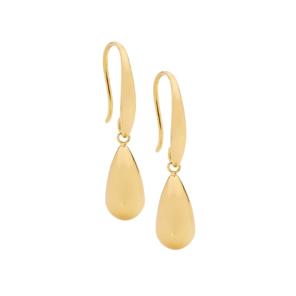 Ellani tear drop earrings in gold plated stainless steel