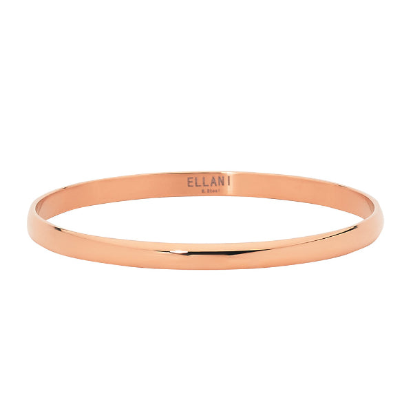 Golf bangle in rose tone over stainless steel