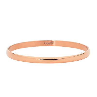 Golf bangle in rose tone over stainless steel