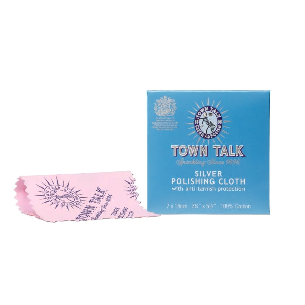 Town talk silver polishing cloth - mini