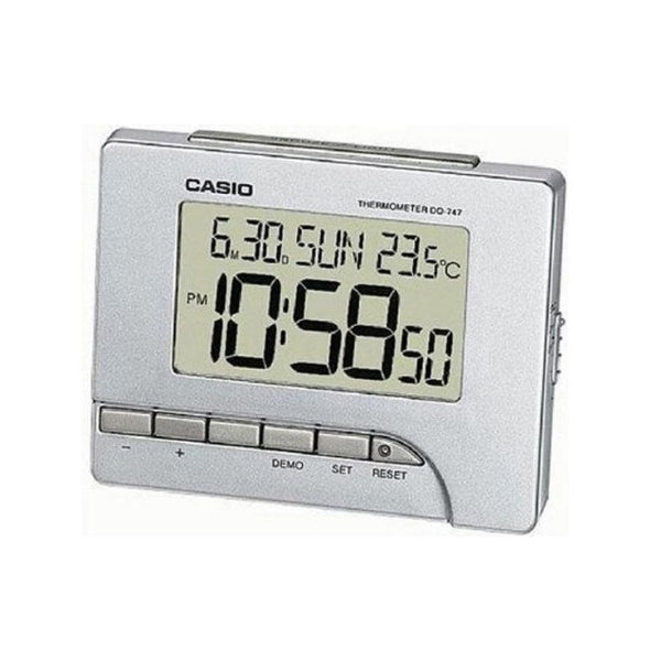 Casio travel digital alarm clock with temperature and date