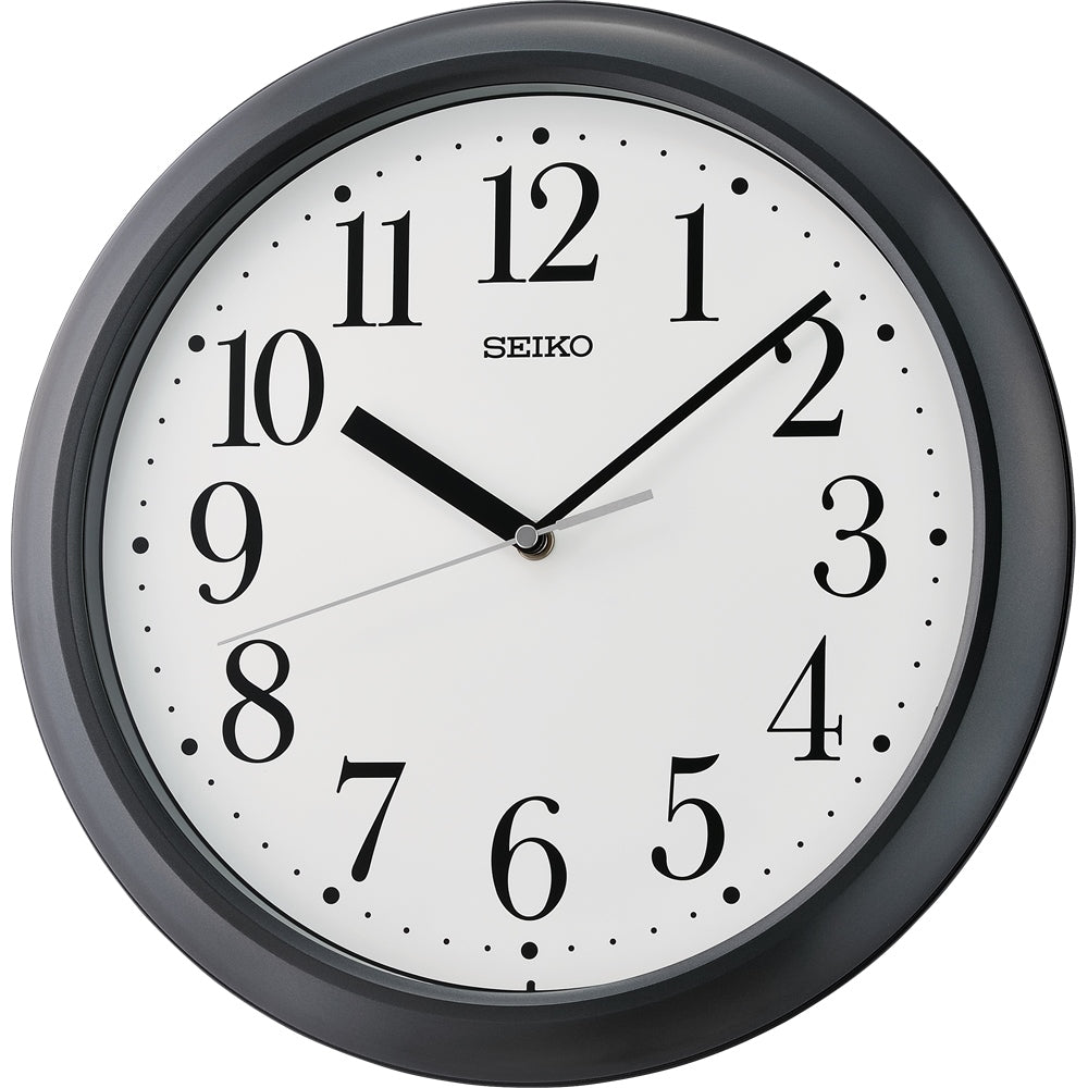 Seiko black analogue kitchen wall clock