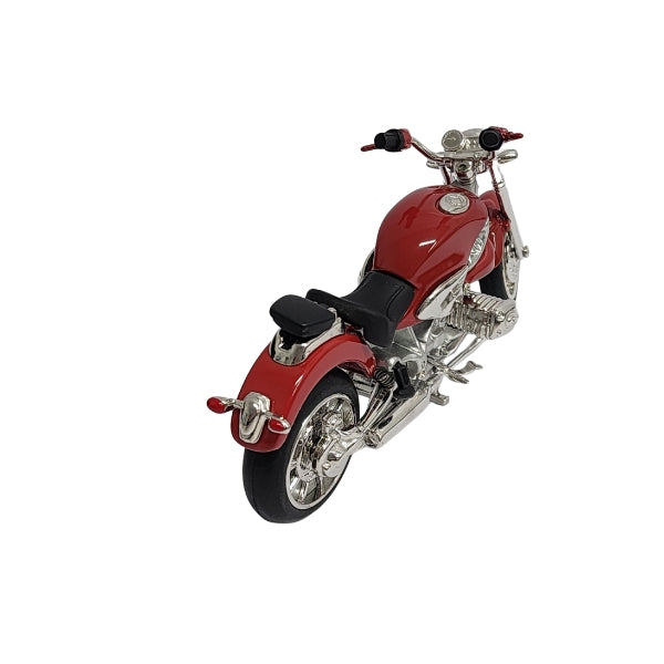 Collectable motorbike analogue clock in red