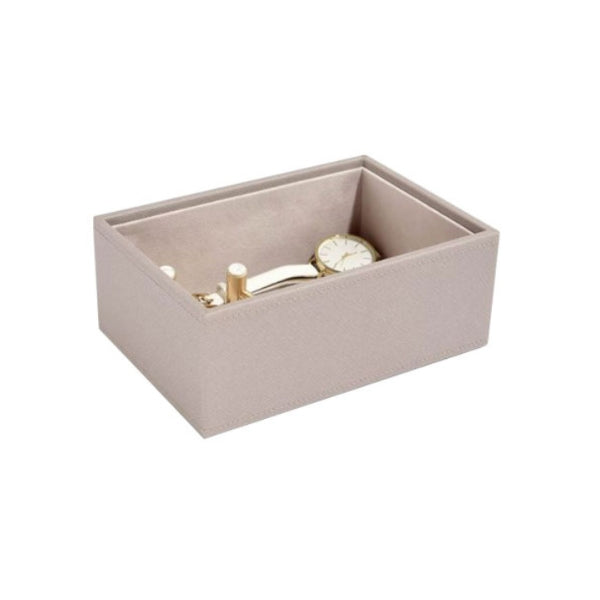 Stacker jewellery box - mini deep layer in taupe