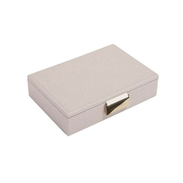 Stacker jewellery box - mini with lid in taupe
