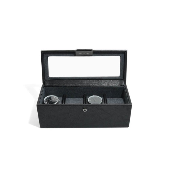 Storage for 4 watches in black