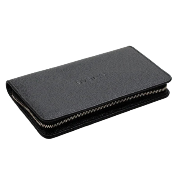 Evolve jewellery wallet in black vegan leather
