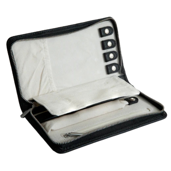 Evolve jewellery wallet in black vegan leather