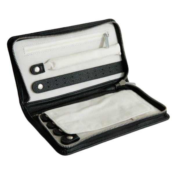 Evolve jewellery wallet in black vegan leather