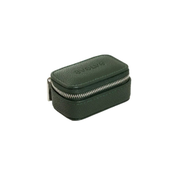 Evolve micro jewellery box - forest leather