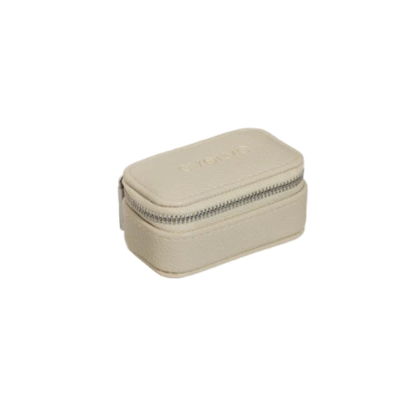 Evolve micro jewellery box - taupe leather