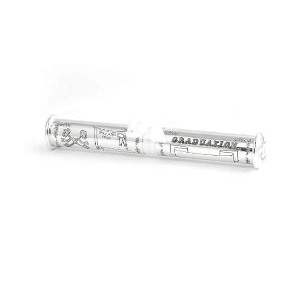 Graduation certificate holder - silver plated