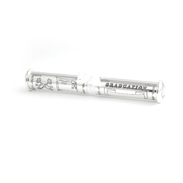 Graduation certificate holder - silver plated