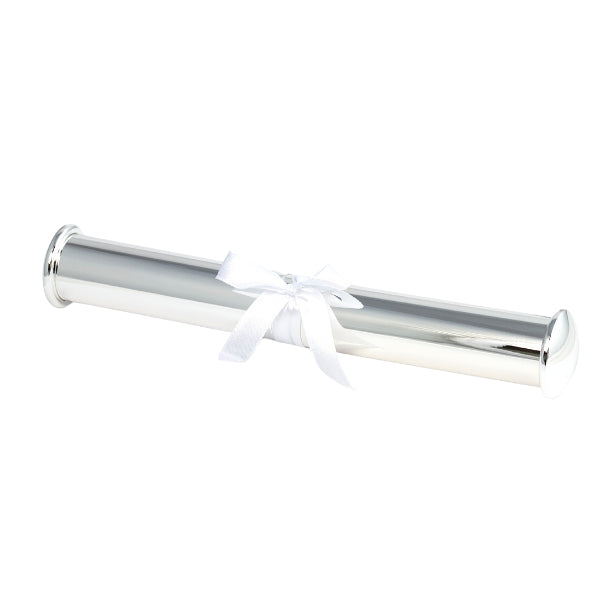 Certificate holder plain - silver plated