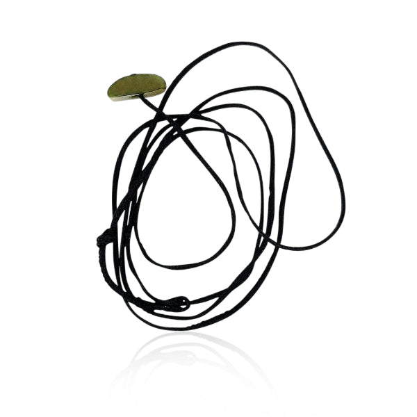 Adjustable waxed cord with Greenstone toggle