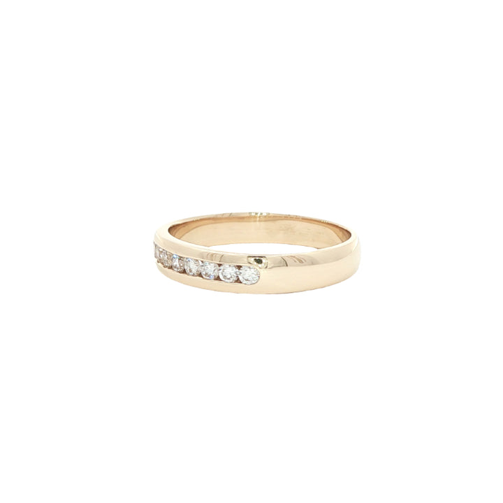 Rata - 8 stone channel set diamond ring in 9ct yellow gold