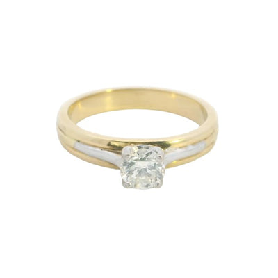 Adele - 18ct yellow and white gold 0.50ct diamond solitaire engagement ring
